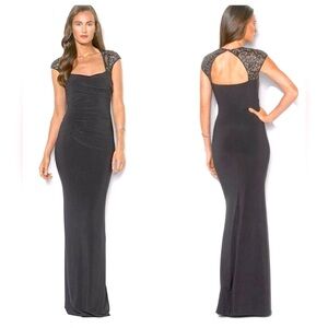Lauren Ralph Lauren Black Evening Gown Size 2
